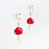 Yellow Dots Studio | Red Mushroom Earrings