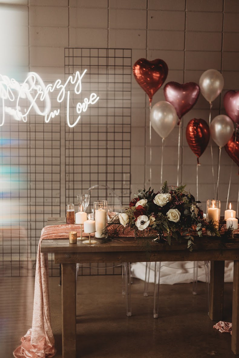 Modern & Romantic Valentine's Day Wedding at The Foundry Room