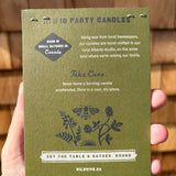 Beeswax Party Candles