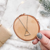 Silver Triangle Necklace