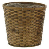 Brown Bamboo Basket with Liner