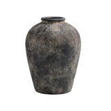 Large Black Terracotta Vase