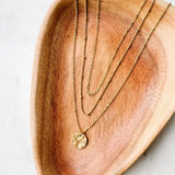 Hammered Disk Necklace