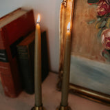 Moss Green Beeswax Taper Candles