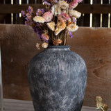 Large Black Terracotta Vase