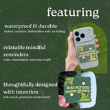 Less Screen, More Green Nature Sticker | Digital Detox Quote