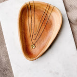 Hammered Disk Necklace
