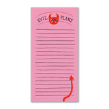 Evil Plans Notepad