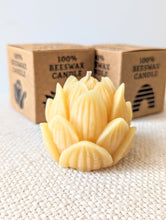 Load image into Gallery viewer, Lotus Flower Beeswax Candle - EastVan Bees