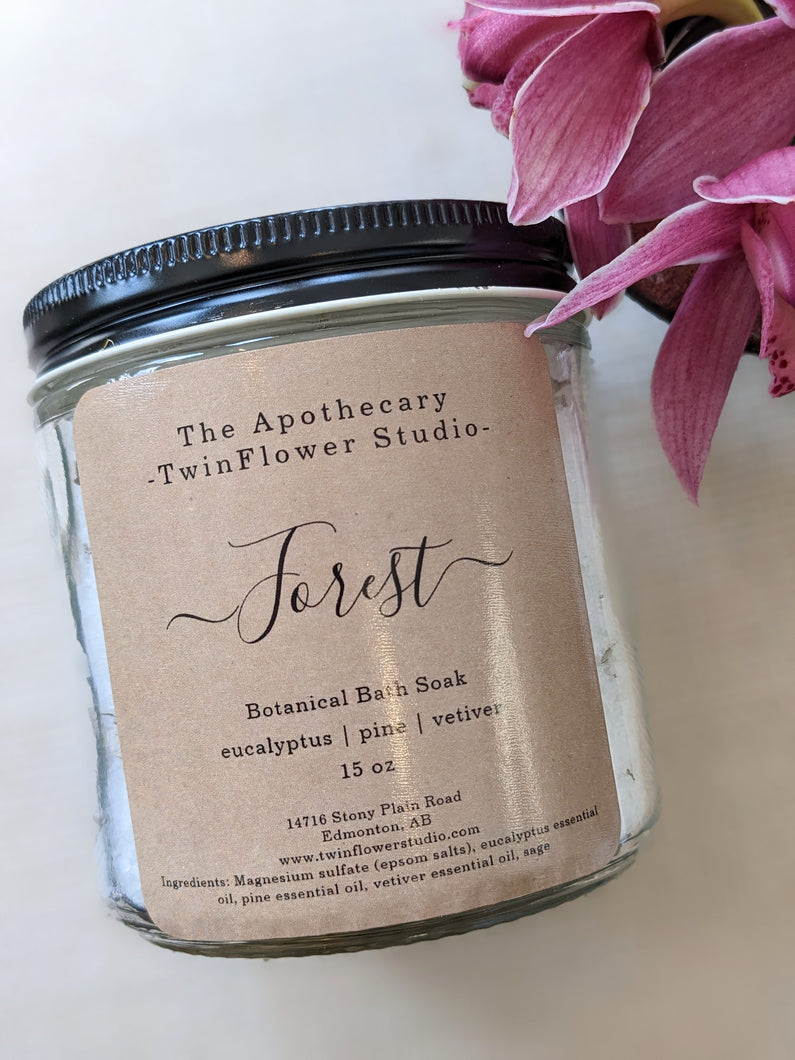 Forest Botanical Bath Soak - The Apothecary at TwinFlower Studio