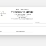 TwinFlower Studio Gift Card 𝘧𝘳𝘰𝘮: