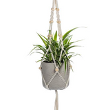 Macrame Hanger with Tail & Beads