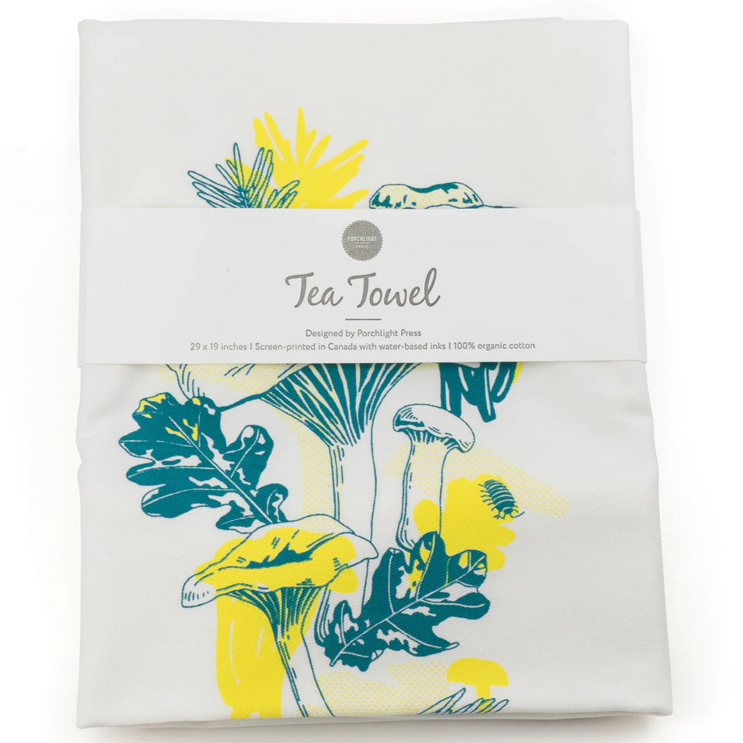 Chanterelle Mushroom (Tea Towel) - Porchlight Press