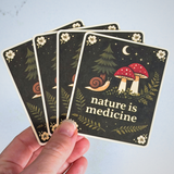 Nature Is Medicine Sticker – Nature Lover Wellness Quote