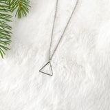 Silver Triangle Necklace
