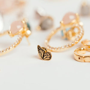 Tiny Butterfly Studs - Haiku Lane Jewelry