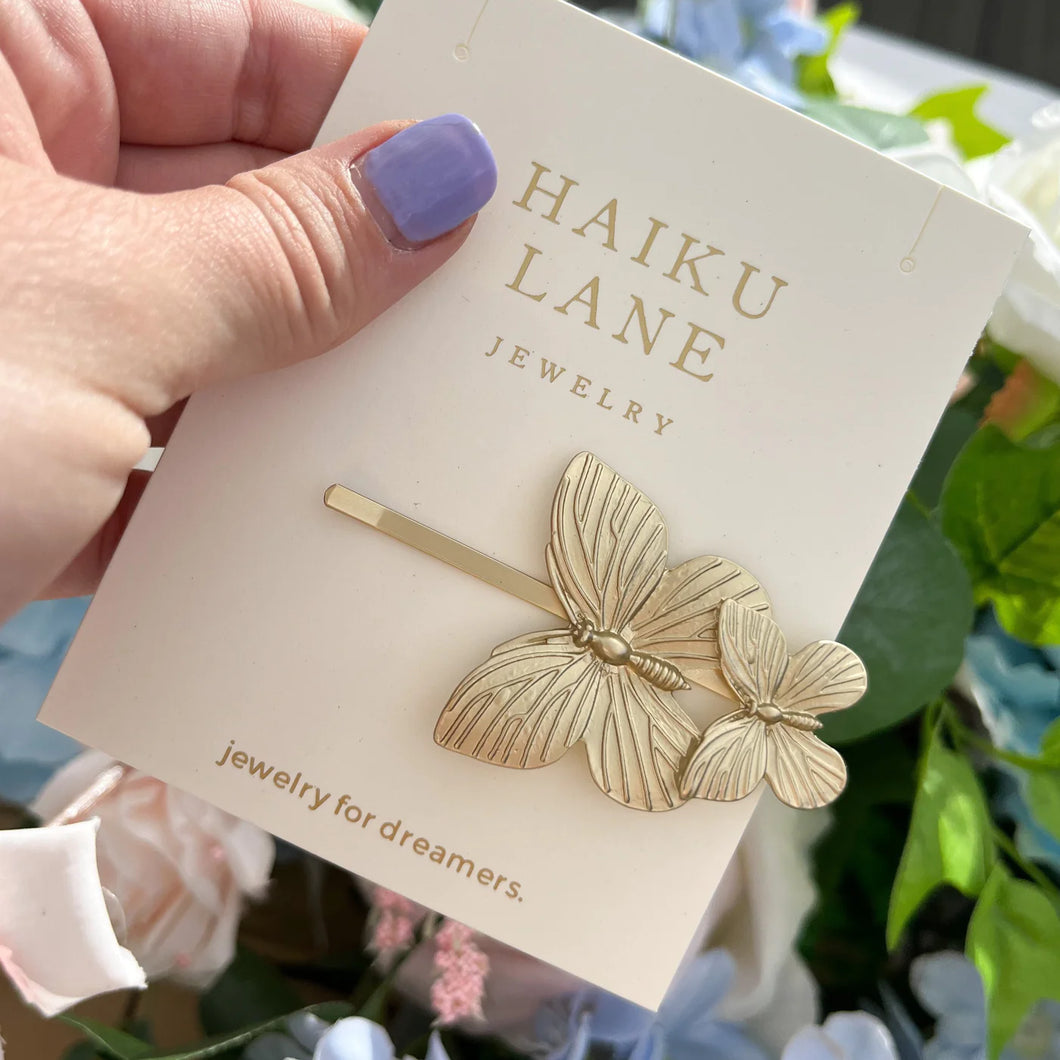 Fae Butterfly Hair Clip - Haiku Lane Jewelry