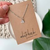 Brushed Heart Necklace