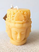 Load image into Gallery viewer, 4 Buddha Pillar Beeswax Candle - EastVan Bees
